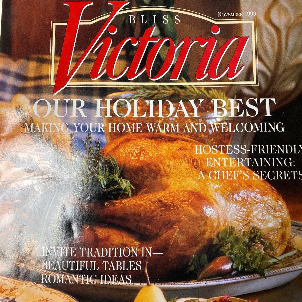 Victoria Magazine Thanksgiving November 1999 issue